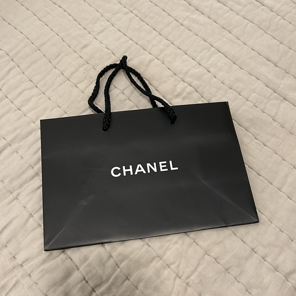 Chanel paper shopping bag